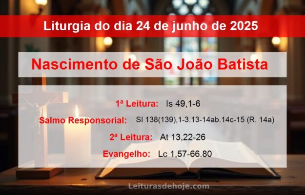 Liturgia do dia 24 de junho de 2025