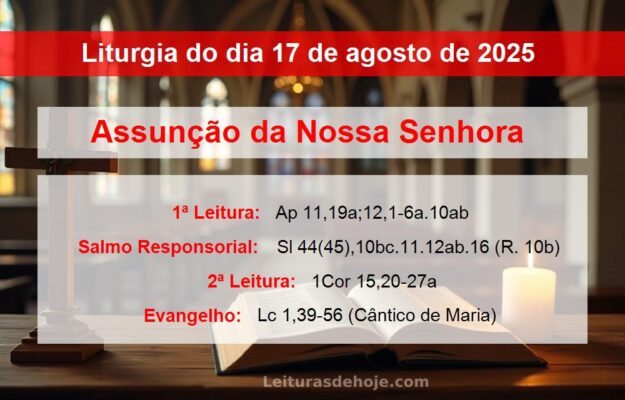 Liturgia do dia 17 de agosto de 2025
