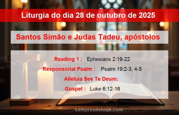 Liturgia do dia 28 de outubro de 2025