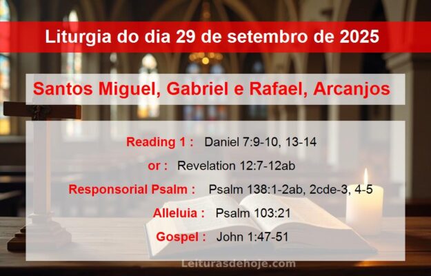 Liturgia do dia 29 de setembro de 2025