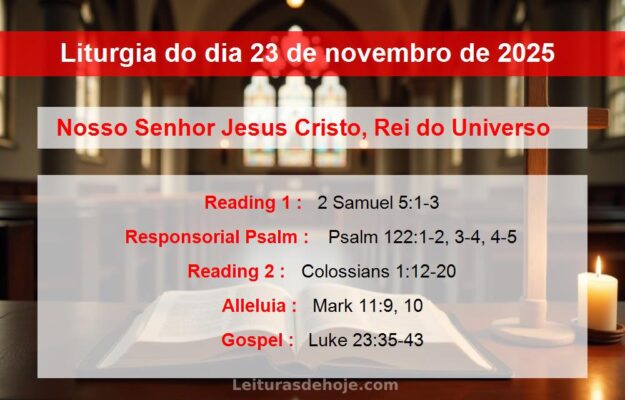 Liturgia do dia 23 de novembro de 2025