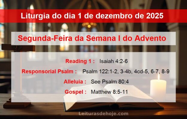 Liturgia do dia 1 de dezembro de 2025
