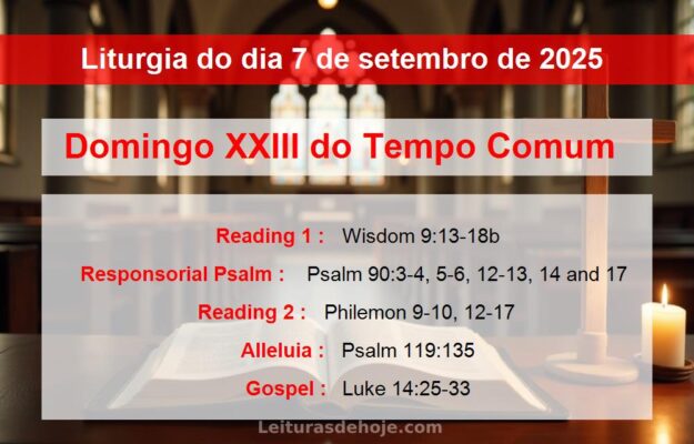 Liturgia do dia 7 de setembro de 2025