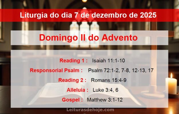 Liturgia do dia 7 de dezembro de 2025