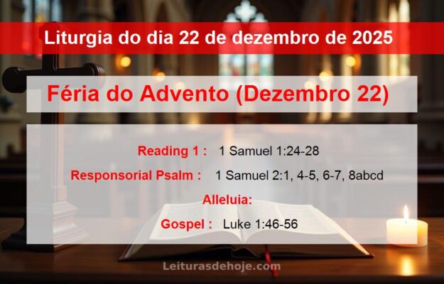 Liturgia do dia 22 de dezembro de 2025