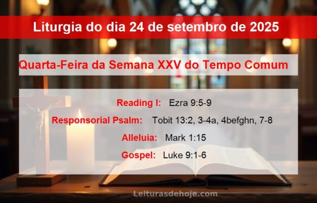 Liturgia do dia 24 de setembro de 2025