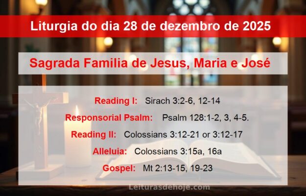 Liturgia do dia 28 de dezembro de 2025