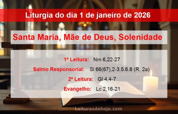 Liturgia do dia 1 de janeiro de 2026