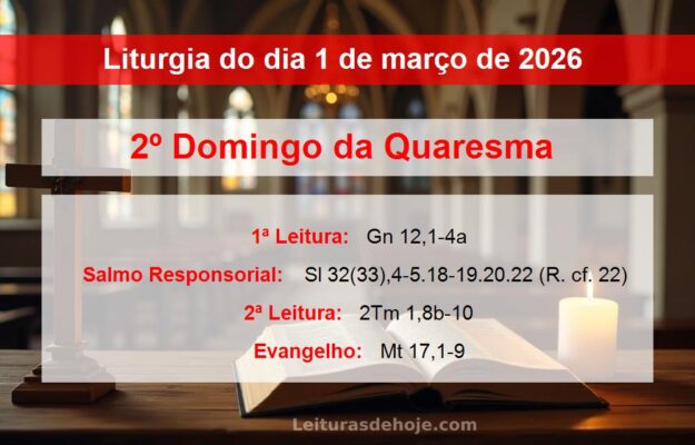 Liturgia do dia 1 de março de 2026