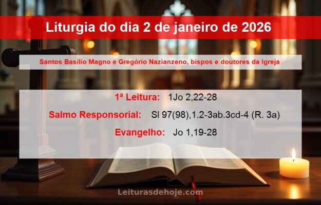 Liturgia do dia 2 de janeiro de 2026