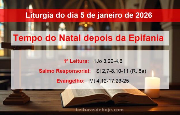 Liturgia do dia 5 de janeiro de 2026