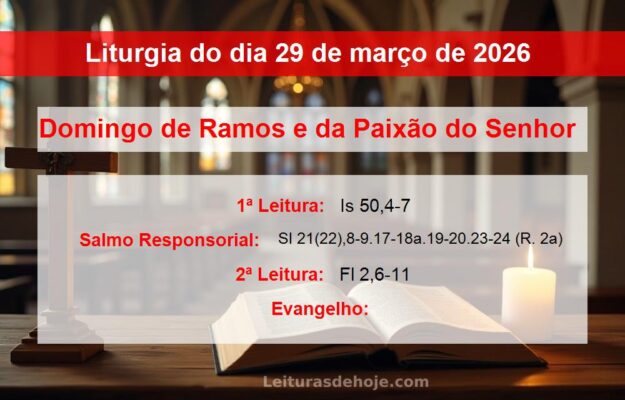 Liturgia do dia 29 de março de 2026