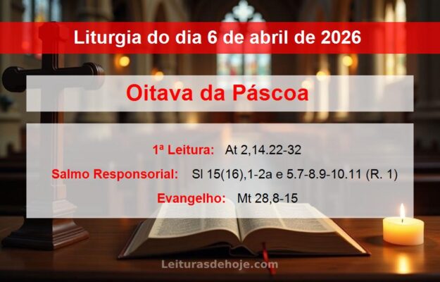 Liturgia do dia 6 de abril de 2026