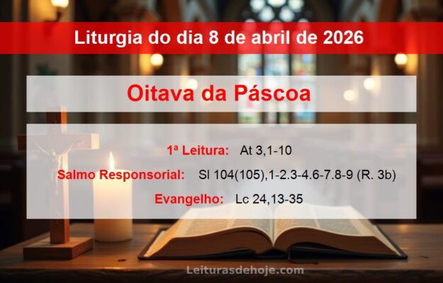 Liturgia do dia 8 de abril de 2026