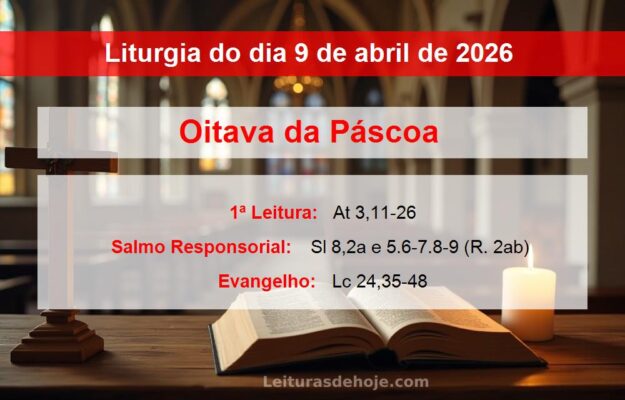 Liturgia do dia 9 de abril de 2026