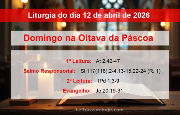 Liturgia do dia 12 de abril de 2026