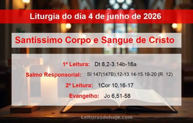 Liturgia do dia 4 de junho de 2026