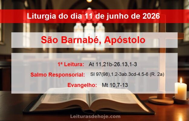 Liturgia do dia 11 de junho de 2026