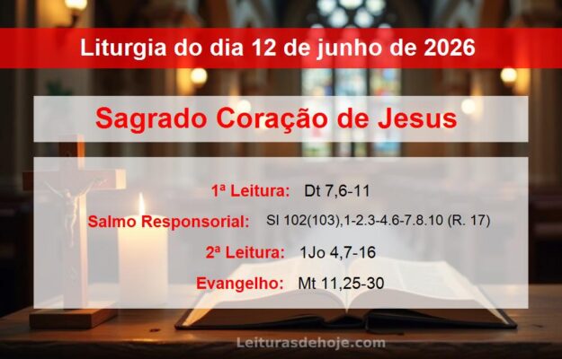 Liturgia do dia 12 de junho de 2026