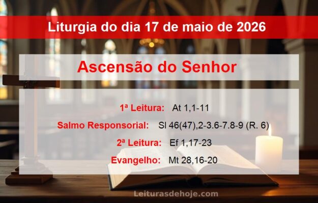 Liturgia do dia 17 de maio de 2026
