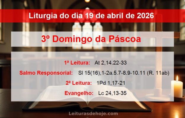 Liturgia do dia 19 de abril de 2026