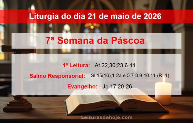 Liturgia do dia 21 de maio de 2026