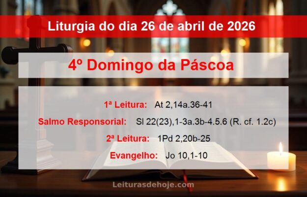 Liturgia do dia 26 de abril de 2026