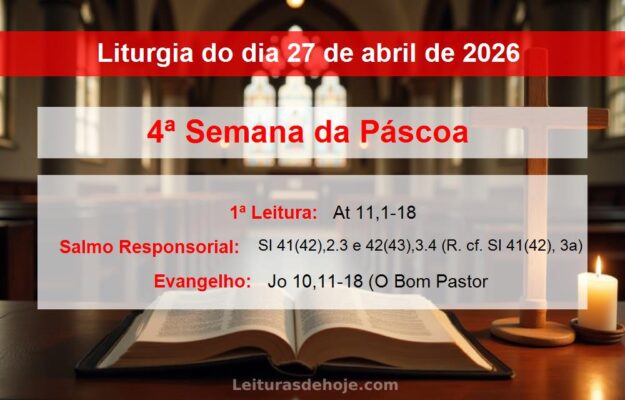 Liturgia do dia 27 de abril de 2026