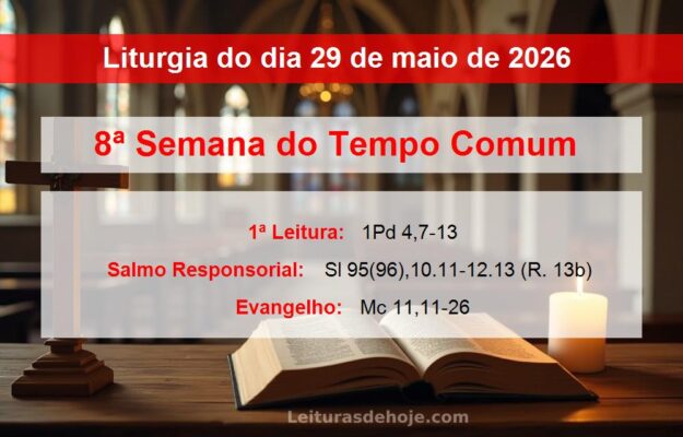 Liturgia do dia 29 de maio de 2026