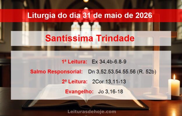 Liturgia do dia 31 de maio de 2026