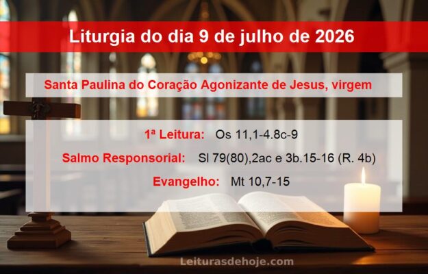 Liturgia do dia 9 de julho de 2026