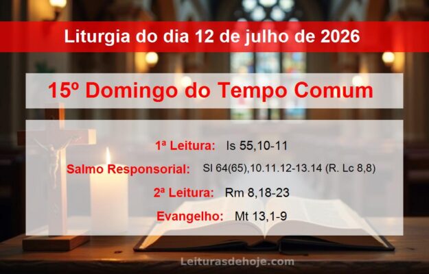 Liturgia do dia 12 de julho de 2026