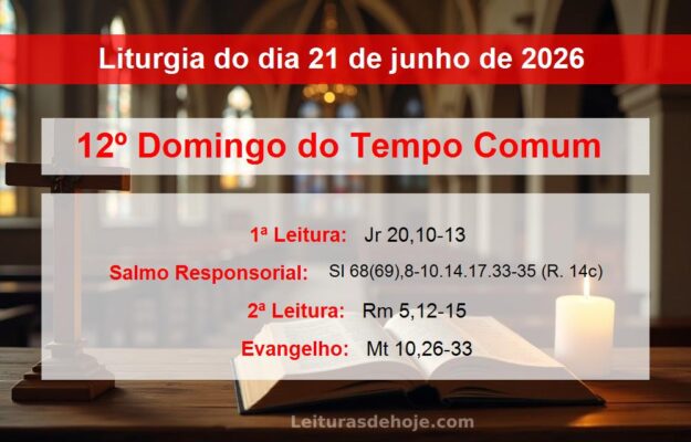 Liturgia do dia 21 de junho de 2026