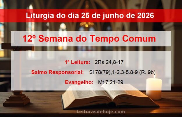 Liturgia do dia 25 de junho de 2026