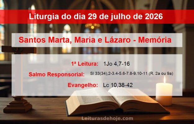 Liturgia do dia 29 de julho de 2026