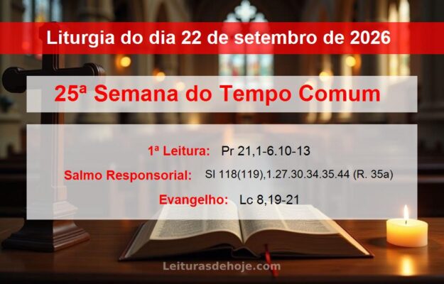 Liturgia do dia 22 de setembro de 2026