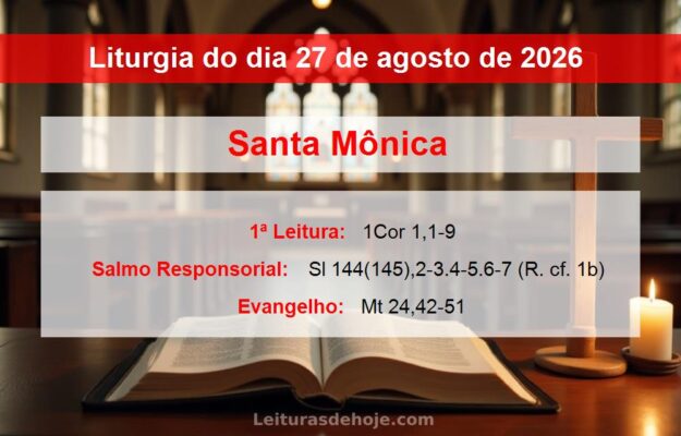 Liturgia do dia 27 de agosto de 2026