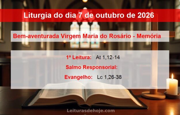Liturgia do dia 7 de outubro de 2026