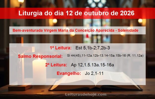 Liturgia do dia 12 de outubro de 2026